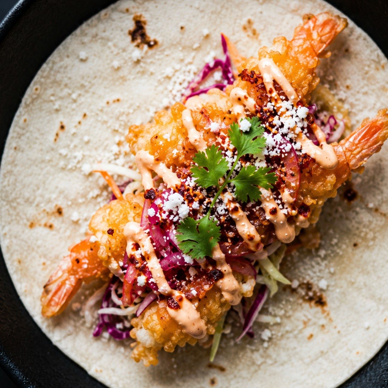 Shrimp Tempura Taco.